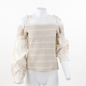 INC International Cold Shoulder Long Sleeve Blouse